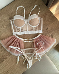 Crystal Mesh Bustier