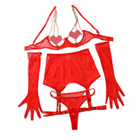 Crimson Georgette Corset