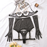 Crimson Georgette Corset