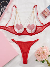 Crimson Georgette Corset