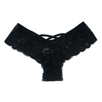 Women's 4-Pack Lace Underwear Set - G-String Brief Thong Panties