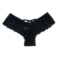 Women's 4-Pack Lace Underwear Set - G-String Brief Thong Panties