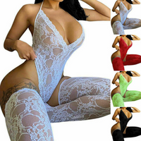 Nuisette Babydoll en dentelle pour femme – Lingerie de nuit caraco, combinaison, robe de nuit