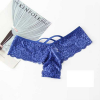 Women's 4-Pack Lace Underwear Set - G-String Brief Thong Panties