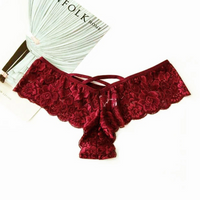 Women's 4-Pack Lace Underwear Set - G-String Brief Thong Panties