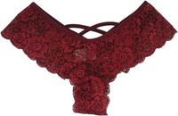 Women's 4-Pack Lace Underwear Set - G-String Brief Thong Panties