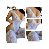 Nuisette Babydoll en dentelle pour femme – Lingerie de nuit caraco, combinaison, robe de nuit