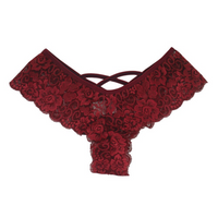 Women's 4-Pack Lace Underwear Set - G-String Brief Thong Panties