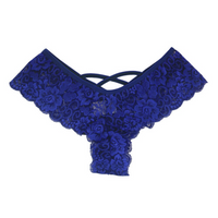 Women's 4-Pack Lace Underwear Set - G-String Brief Thong Panties