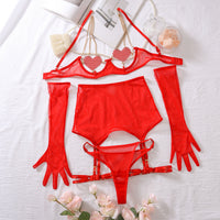 Crimson Georgette Corset