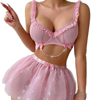 Obsidian Chiffon Corset