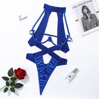 Combinaison Lingerie Femme - Col licou ajouré en corde - Transparente - Une pièce