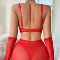Crimson Georgette Corset
