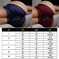 Ensemble de lingerie en dentelle pour femme - Culotte transparente en nylon