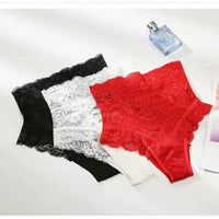 Ensemble de lingerie en dentelle pour femme - Culotte transparente en nylon