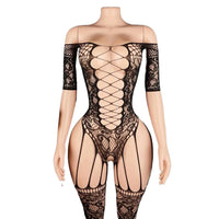 Lingerie sans armatures, bas résille pour femme, lingerie intime sexy avec bonnets sans bretelles, dos nu, transparente