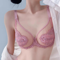 Soutien-gorge Femme Rembourré en Dentelle Couvrante - Anti-Affaissement Ultra-Fin