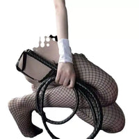 Fishnet Lingerie Set Bodysuit Teddy - Sheer Mesh (3)