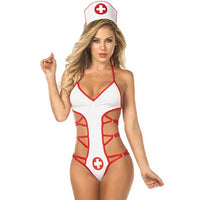 Women's Nurse Cosplay Uniform Costume - Teddy Babydoll Maids Outfit