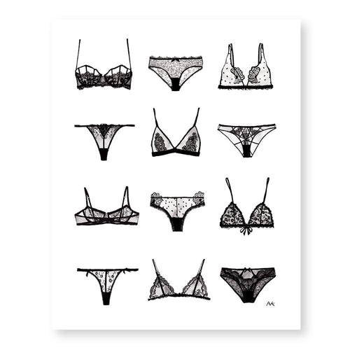 Impression d'art Lingerie